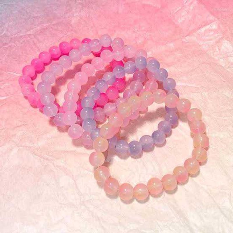 5 Pieces Of Beautiful Glass Beads Bracelets