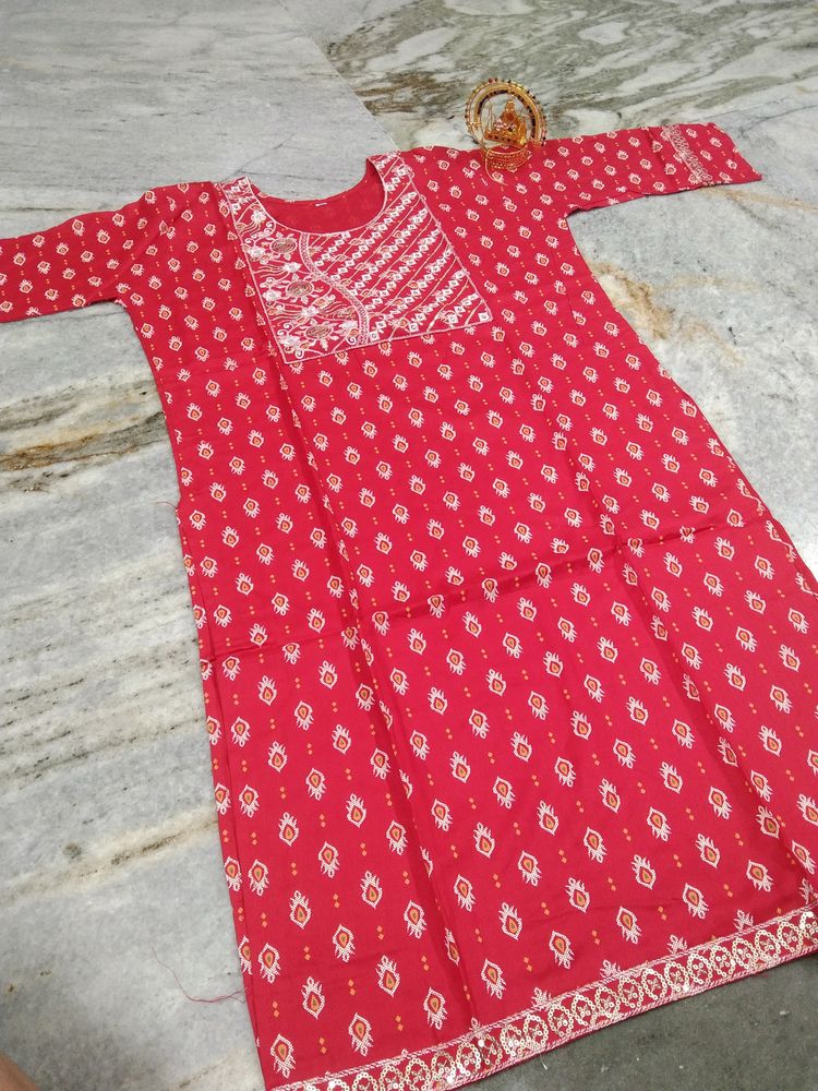 ELEGANT PINK KURTI