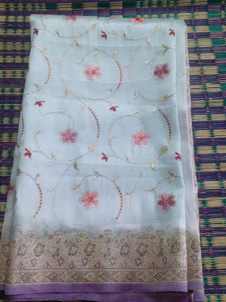 Saree With Embroidery