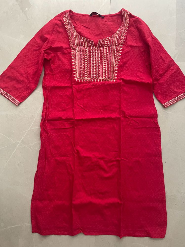 Rose coloured Kurti