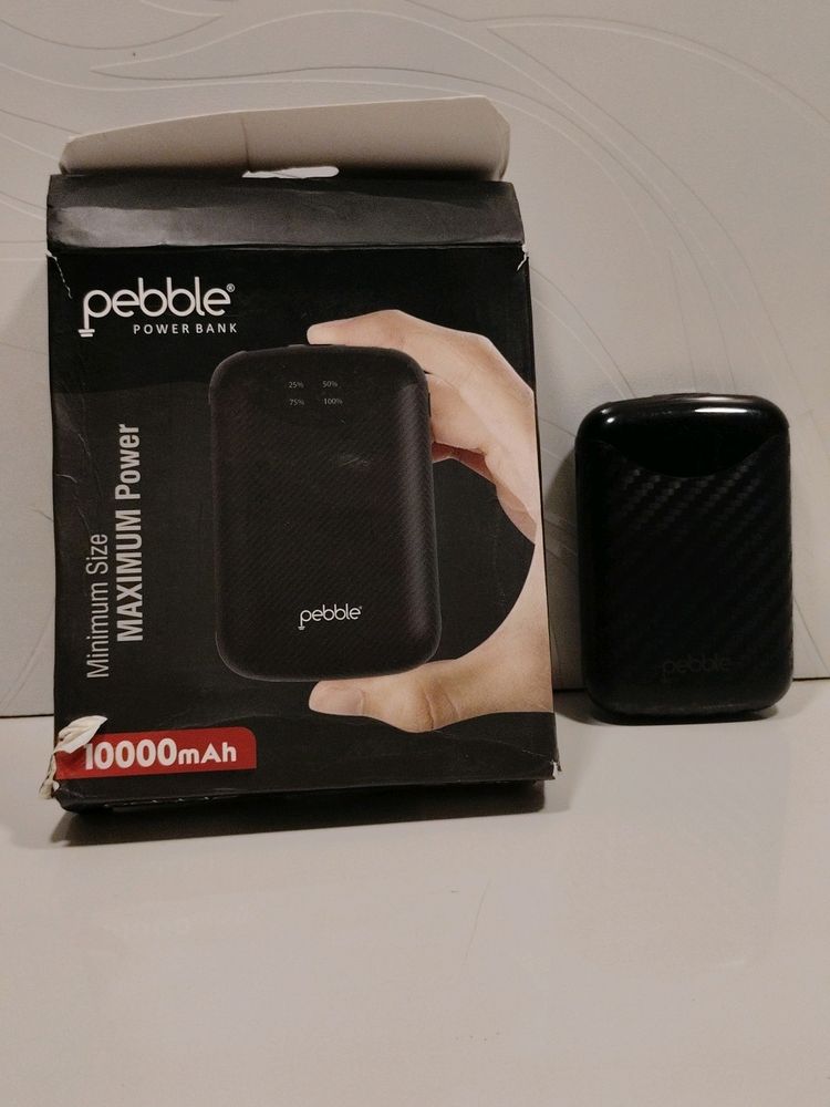 PEBBLE 10000MAH POWER BANK LIKE NEW NON USED