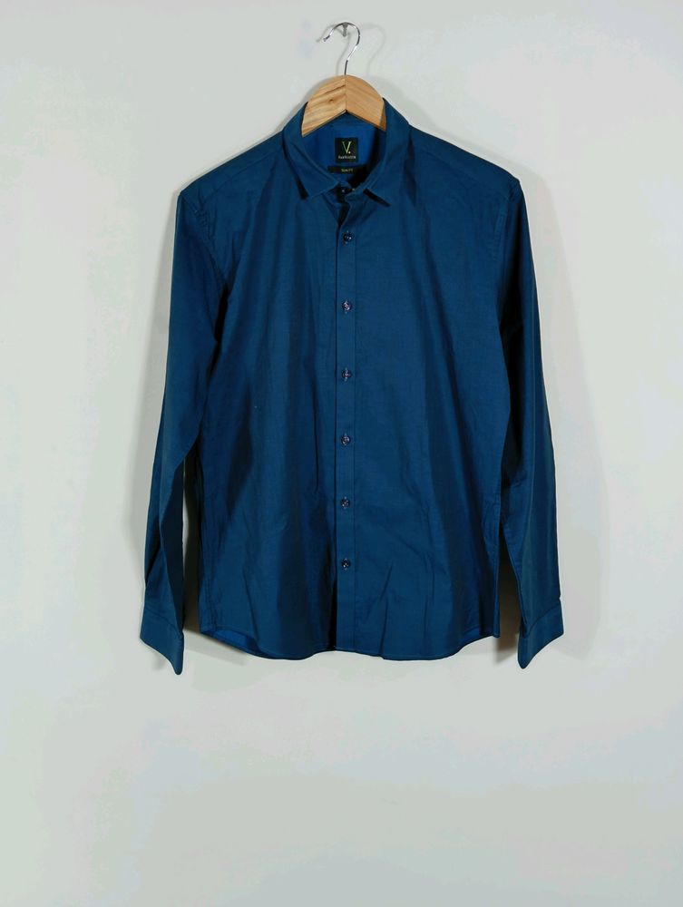 Blue Plain Formal Shirt (Men)