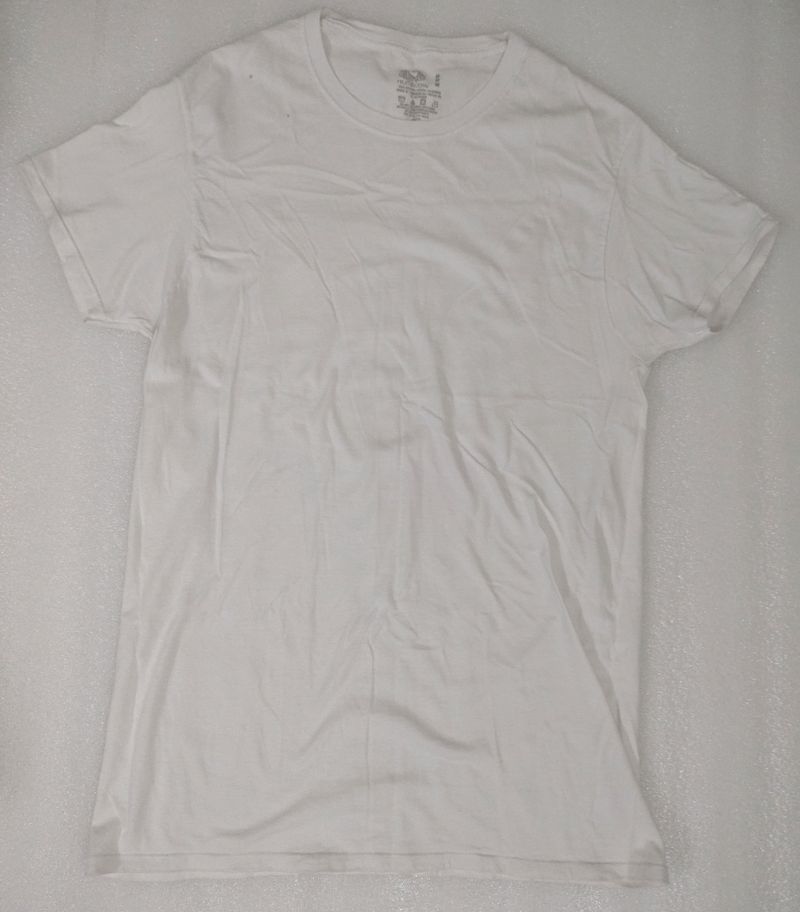 Fruit Of The Loom Plain White T-shirt_Medium