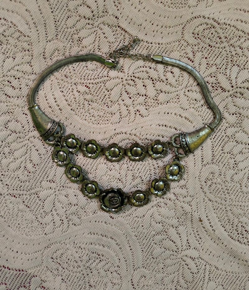 Oxidised Choker Necklace