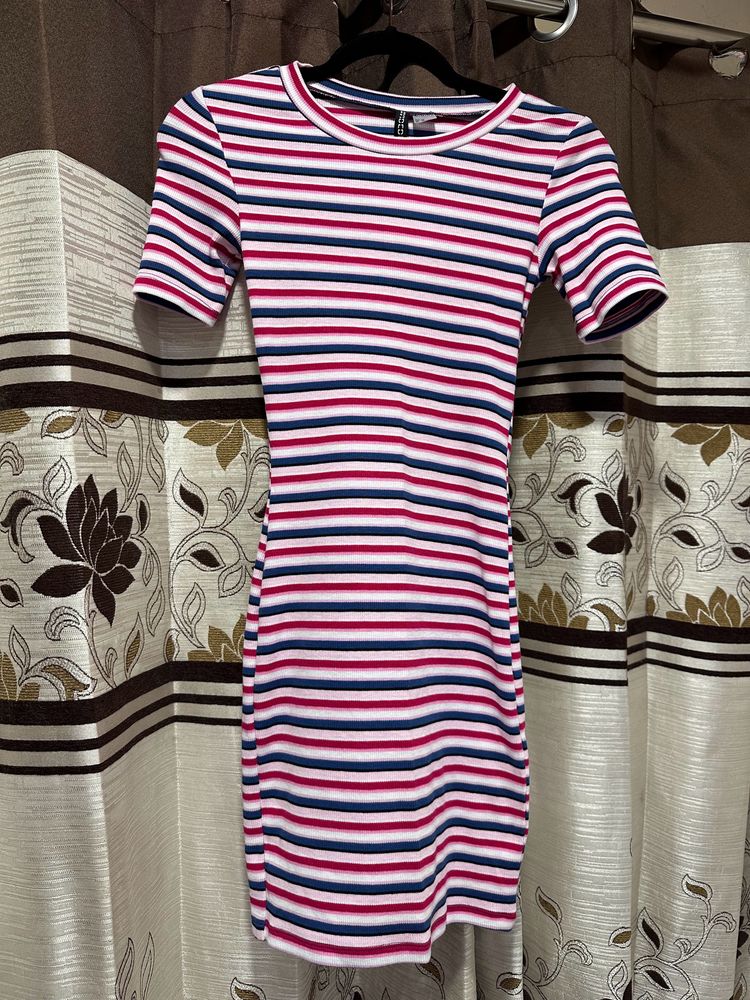 H&M Divided Striped Dress