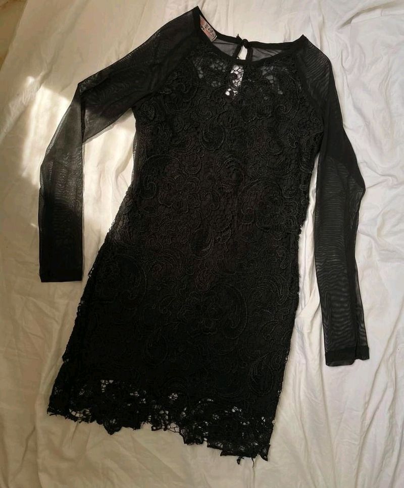 Sexy Black Lace Pary Dress