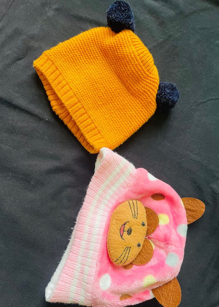 Combo Of Two Baby Woollen Caps 🧢