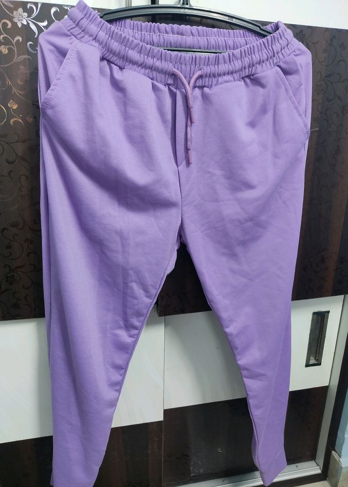 Purple Trackpants For Both Men And Women - M Size