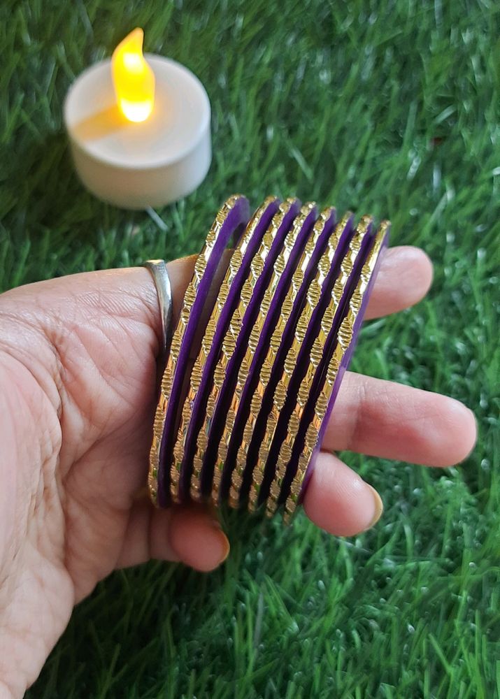 Golden And Purple Bangles💜✨️