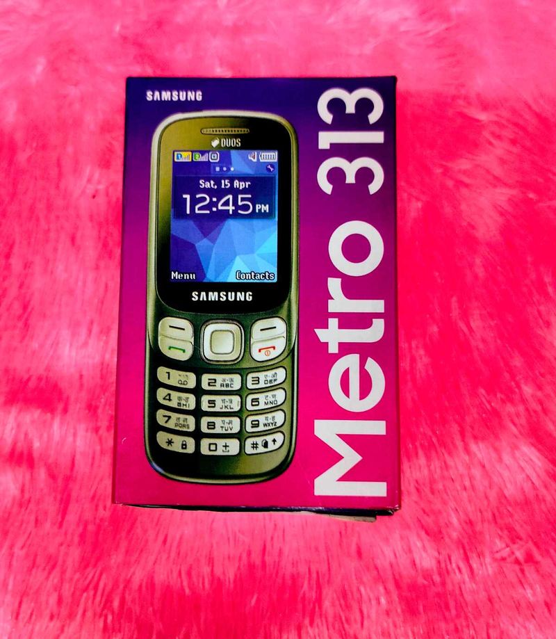 New SAMSUNG Metro 313 Dual Sim Keypad Mobile Phone