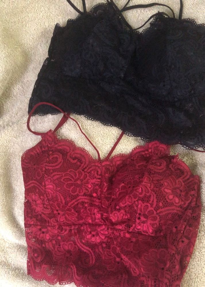 Unused New Lace Bralette Combo