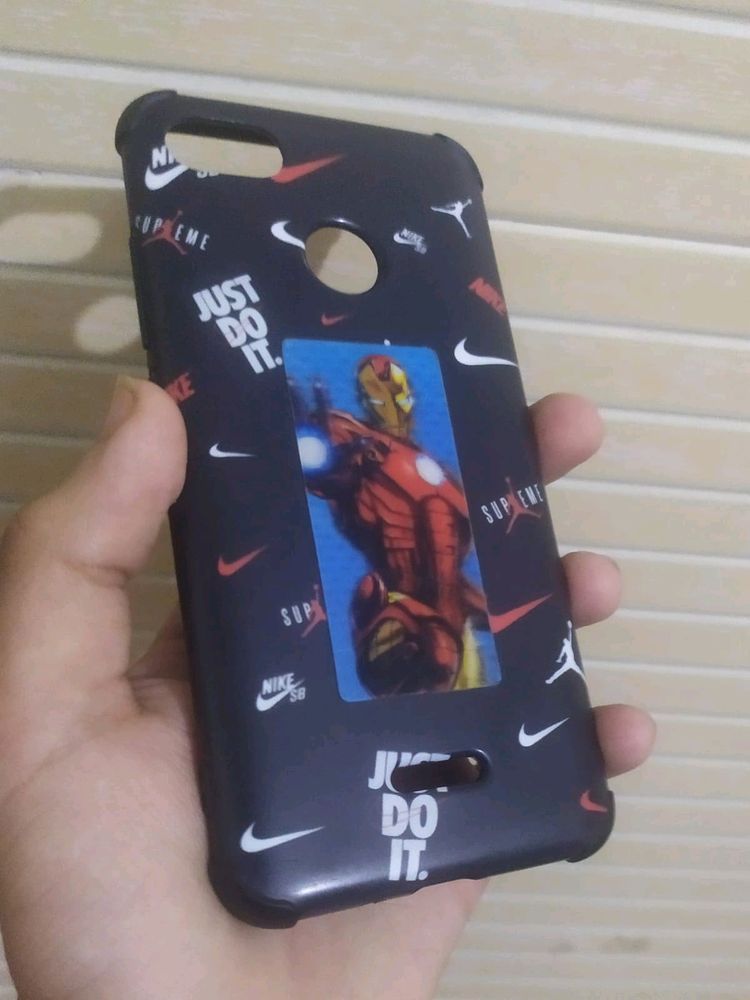 Redmi Note 6A Phone Cover With 3D Iron Man Sticker