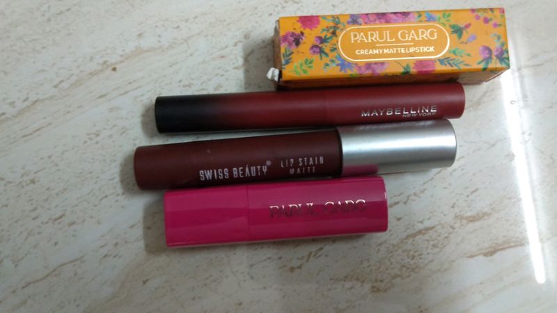 Maybelline-Parul Garg-Swiss Beauty Lipsticks