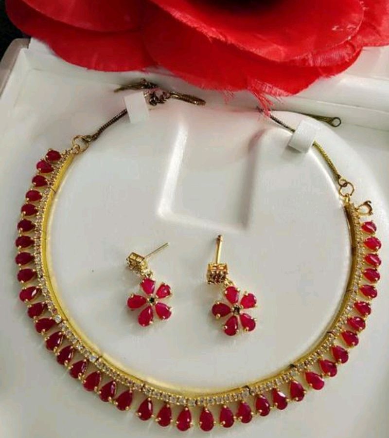 Ad Ruby Jewellery Set