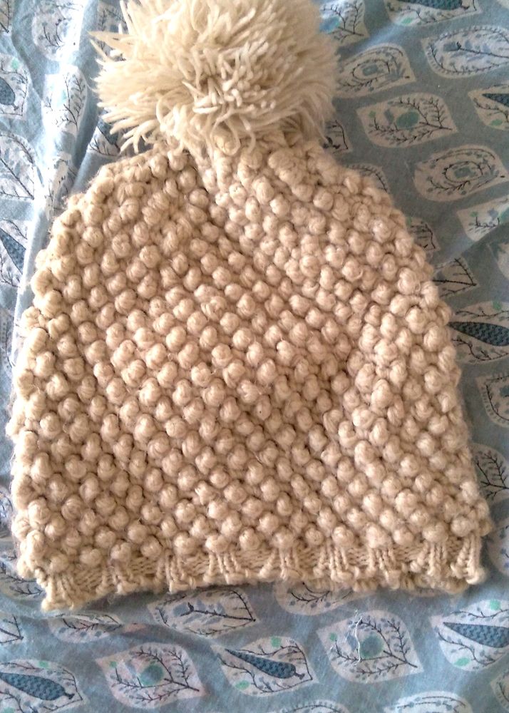 Beige Woollen Cap