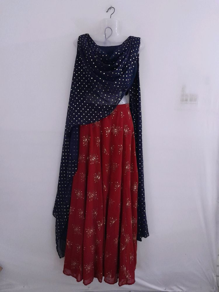 Navy Blue Ethnic Set (Women's)