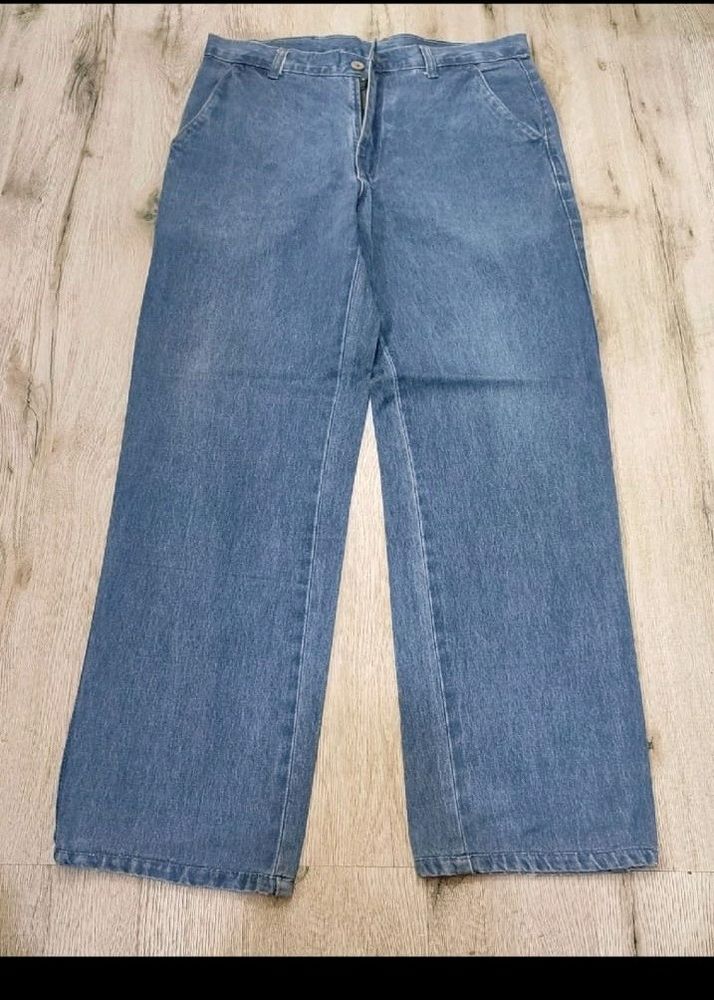 CS1690 Color Line Baggy Jeans Size 34