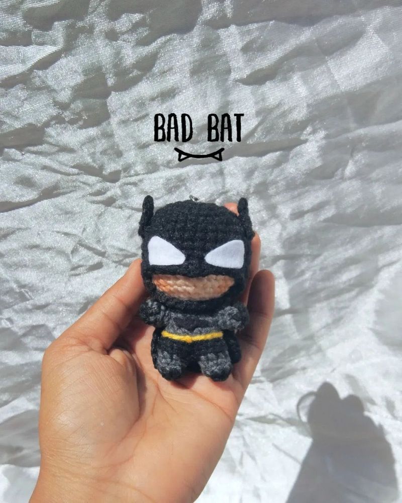 Crochet Batman Keychain!