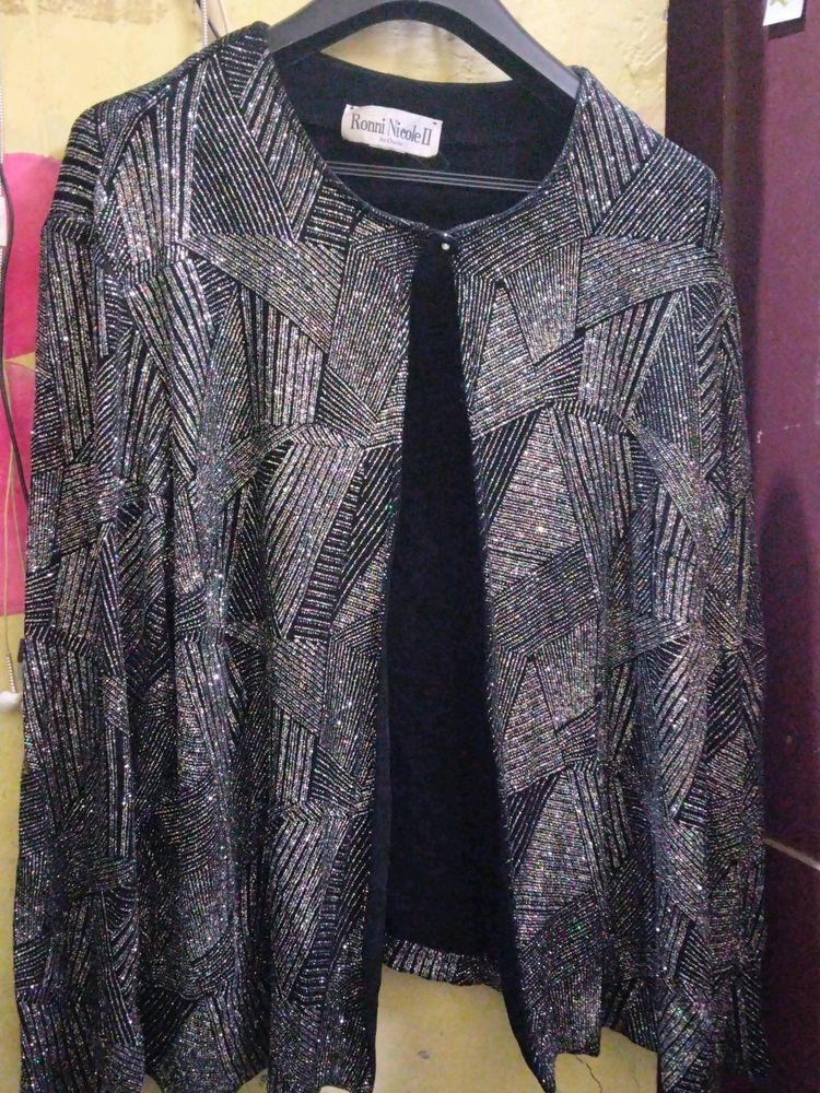 Black Glittery Shrug