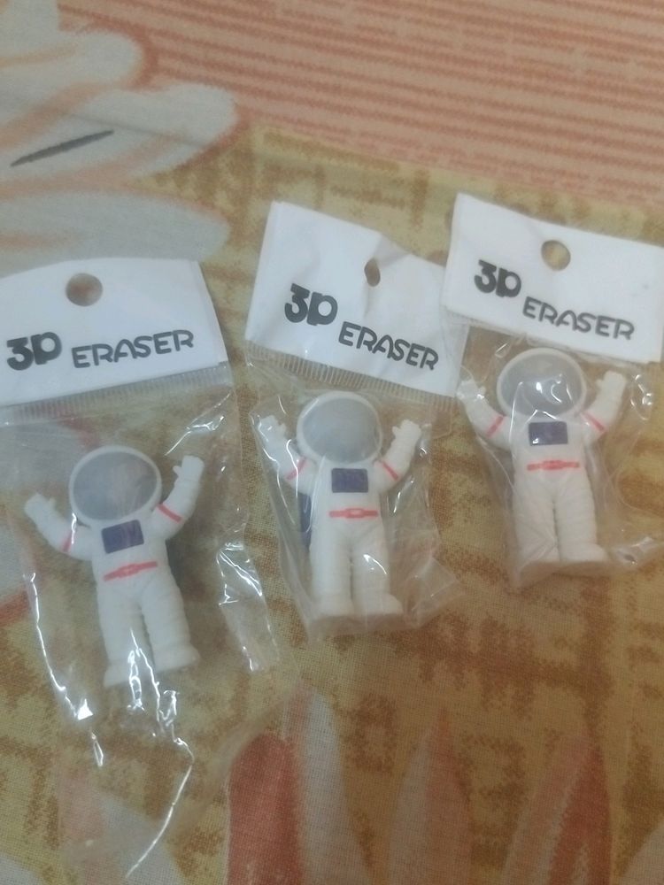 3D Astronaut Eraser For Stationary Lovers