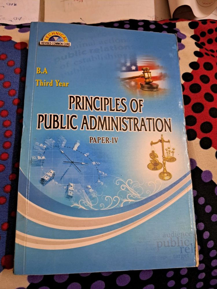 Principles Of Public Administration  Paper 4