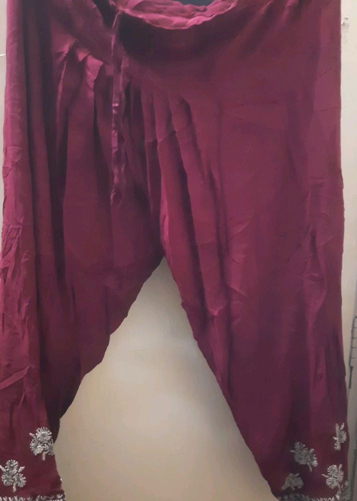 Maroon Salwar