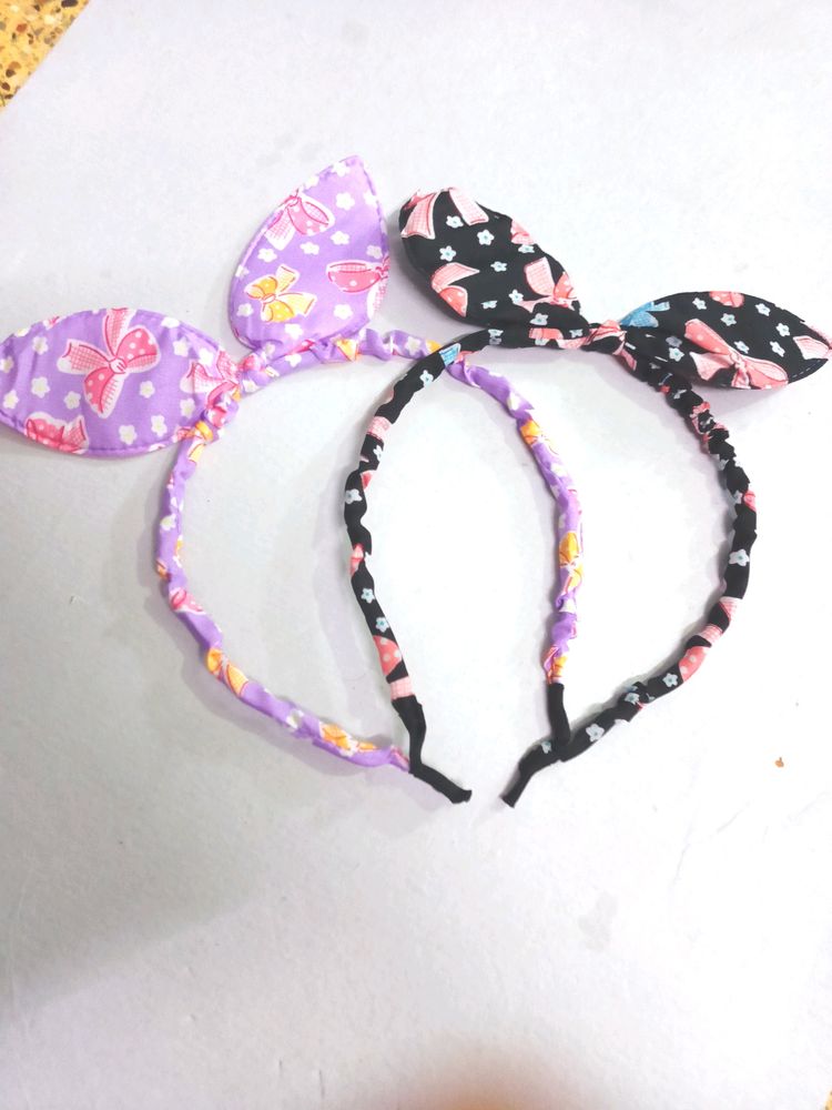 Brand New Unused Rabbit Ear Hairband Pack Of 2