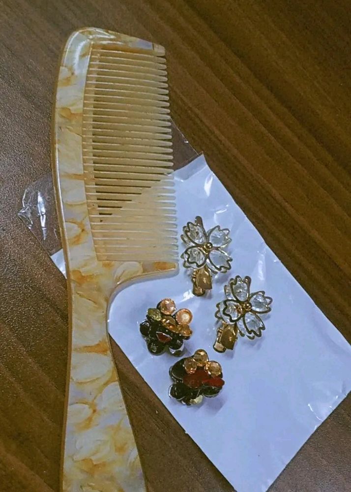 Mini Hair Clips and Comb