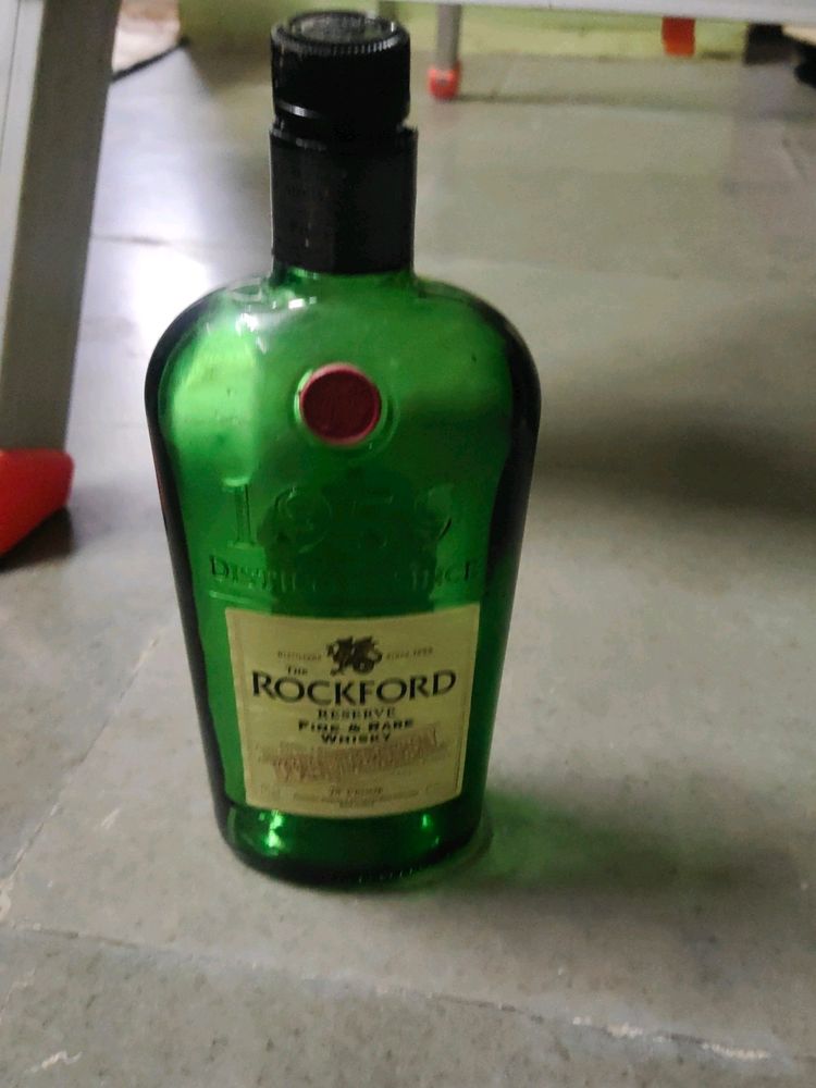 Empty  The Rockford  Whisky Bottle