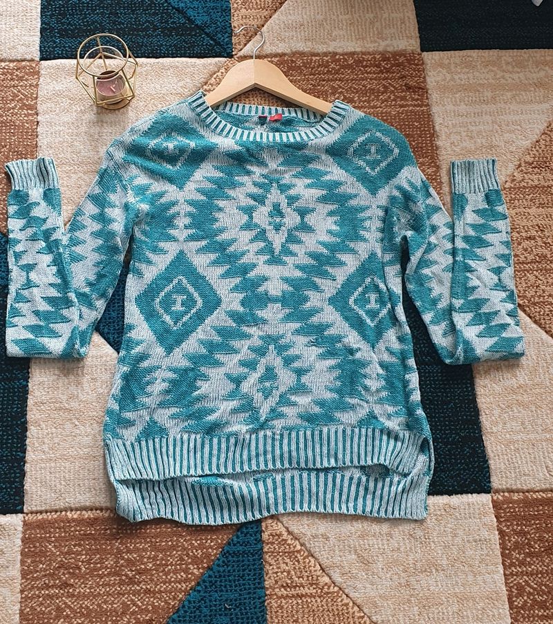 Blue Size Small Long Sleeve Women Sweatshirt