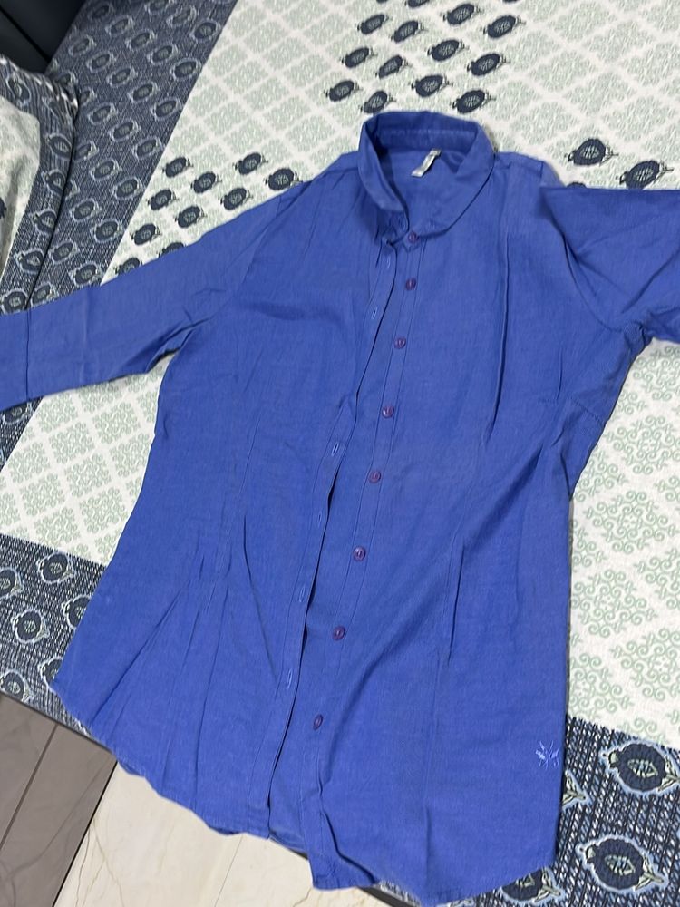 Blue Cotton Shirt
