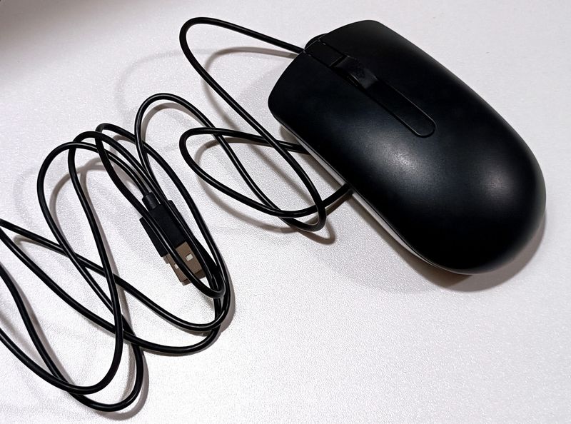 Dell Wired Optical Black Mouse