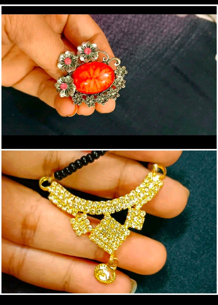 Combo Of Mangalsutra And Ring