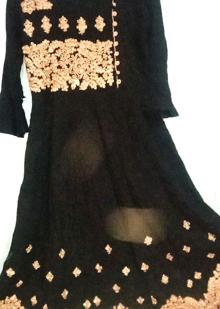 Black Embroidery Frock