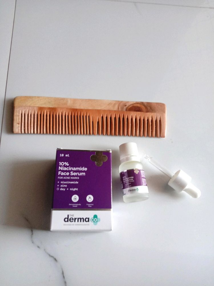 10% Niacinamide Serum With Wooden Comb