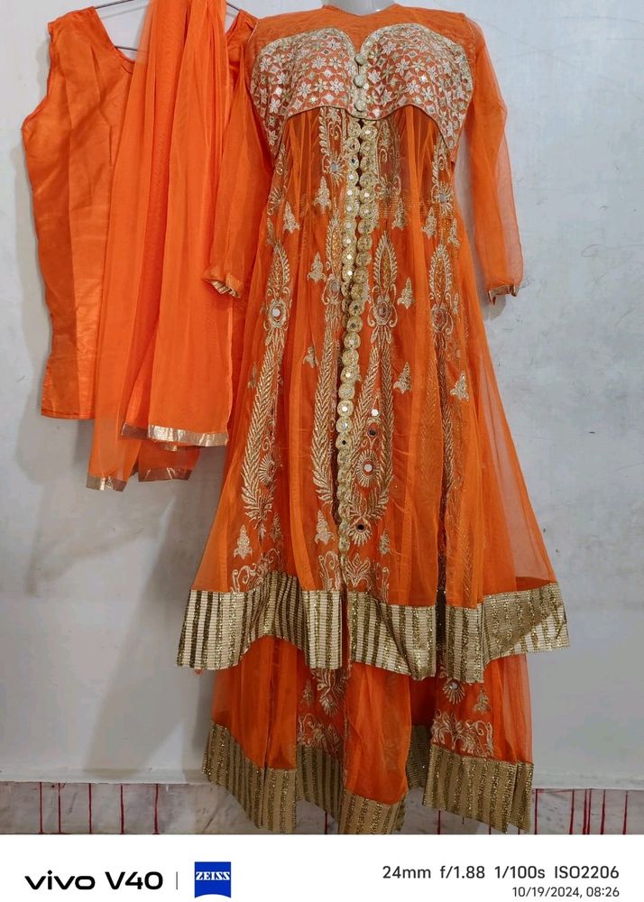 5 Piece Diwani Mastani Gown Suit