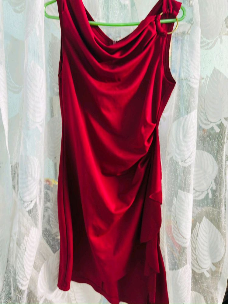 Red Welwet Beautiful Dress