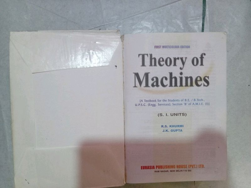 Theory Of Machines by RS Khurmi