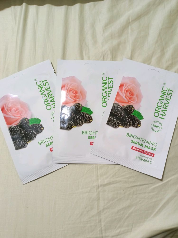 Organic Harvest Brightening Serum Sheet Masks - 3