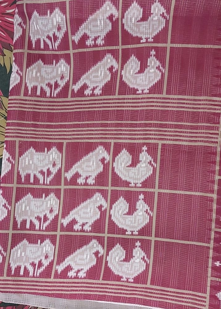 Bird Printed Saree