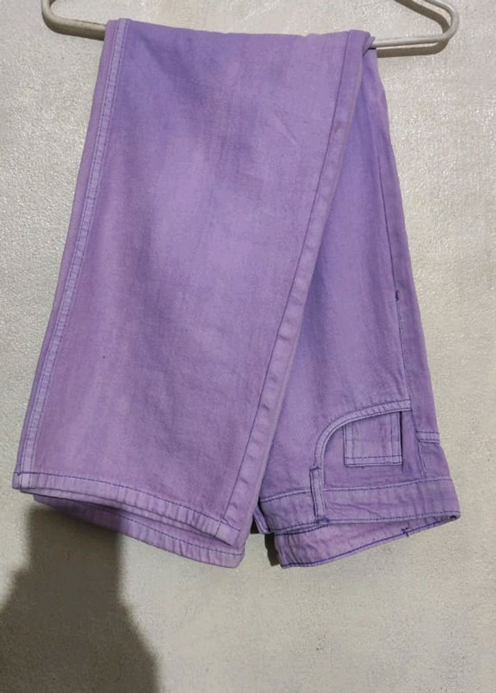 Women Purple Jeans