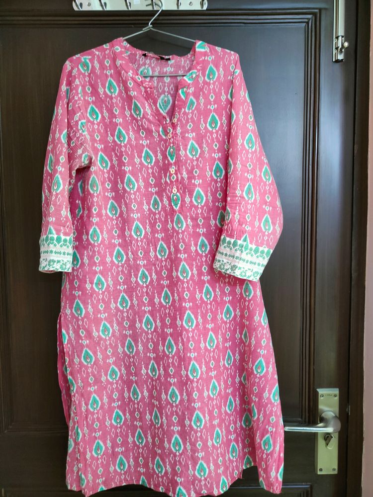 Pink Colour Kurti