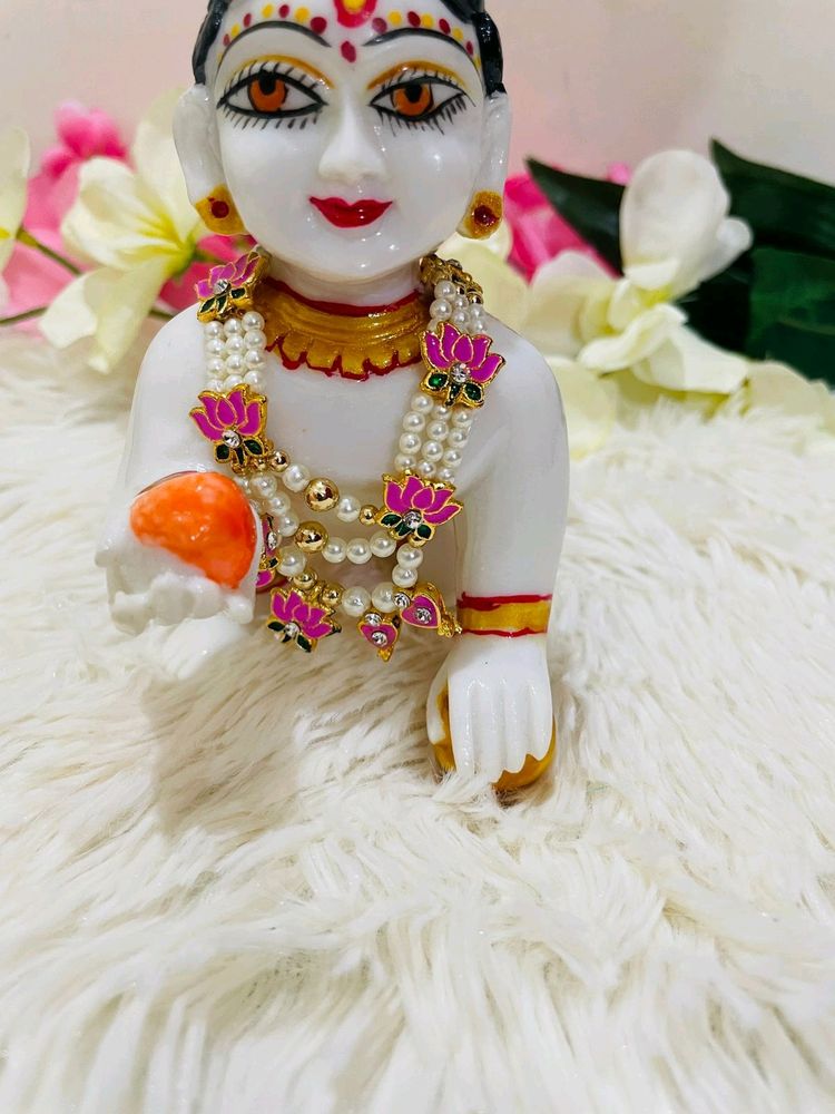 Laddu Gopal Jewellery Lotus Design