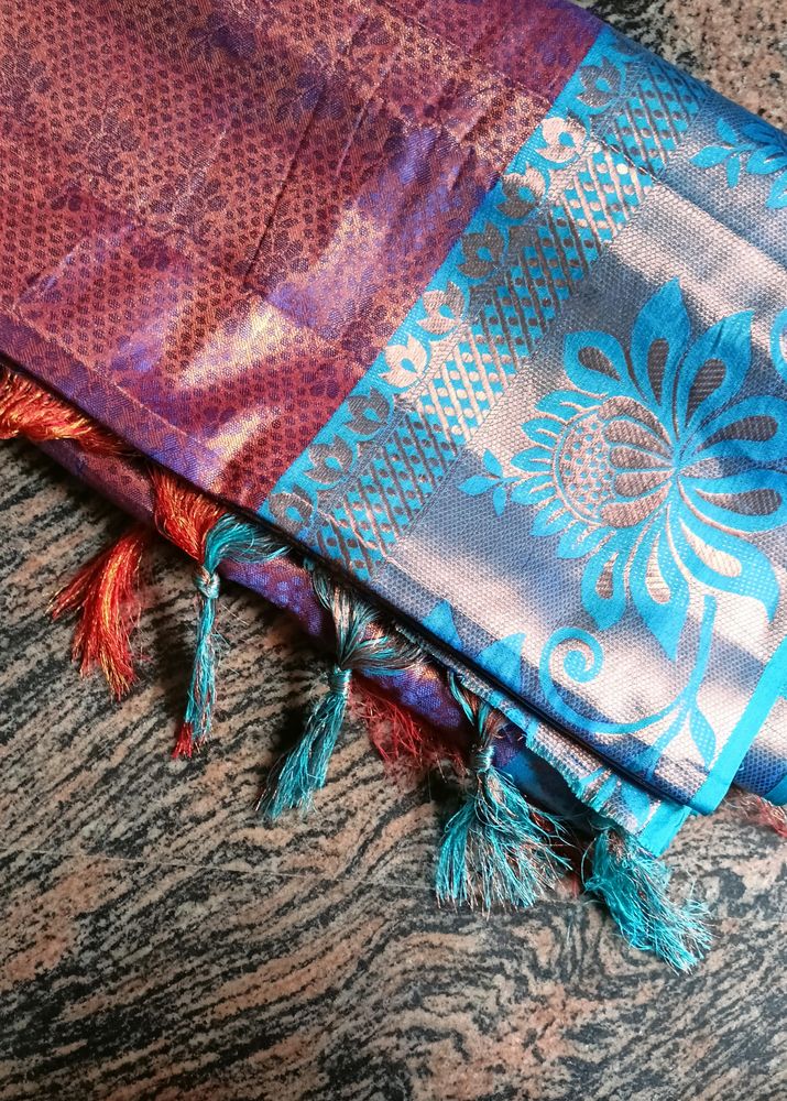 Multi-coloured Silk Saree