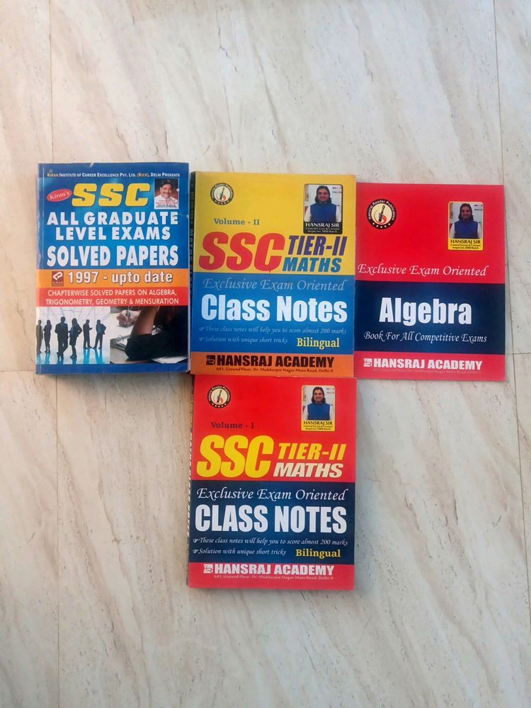 Combo SSC Maths Class Notes & CGL Solved Paper