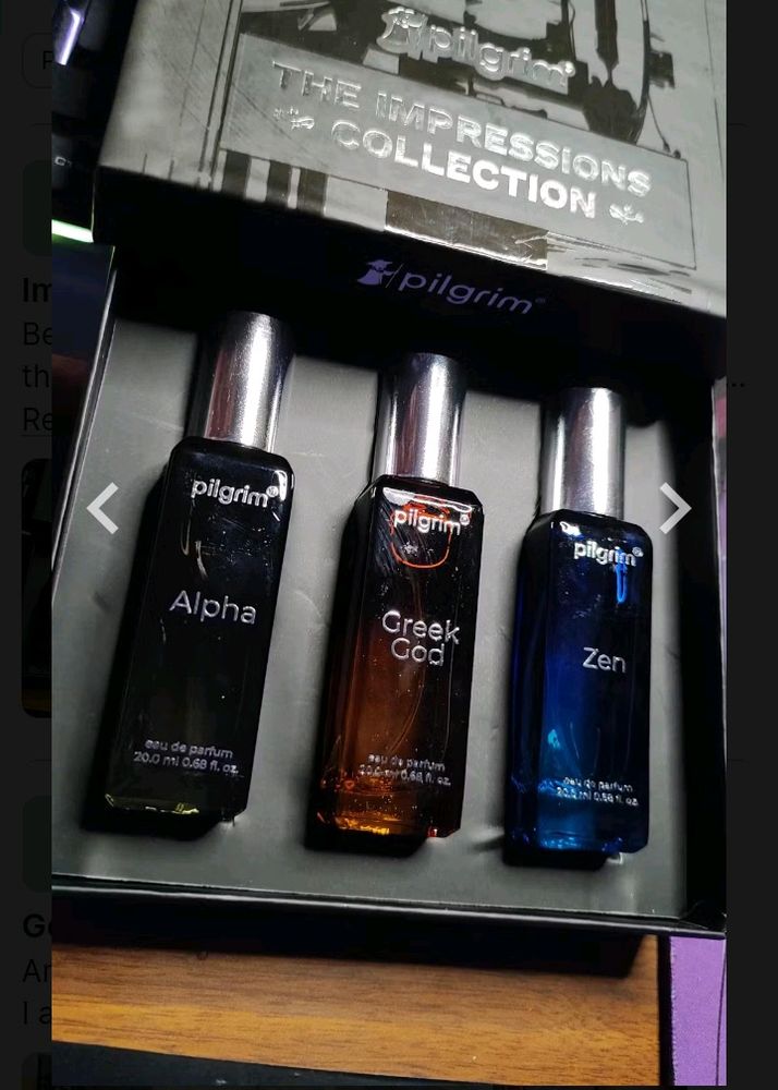 pilgrim luxe perfume set (the impression collectio