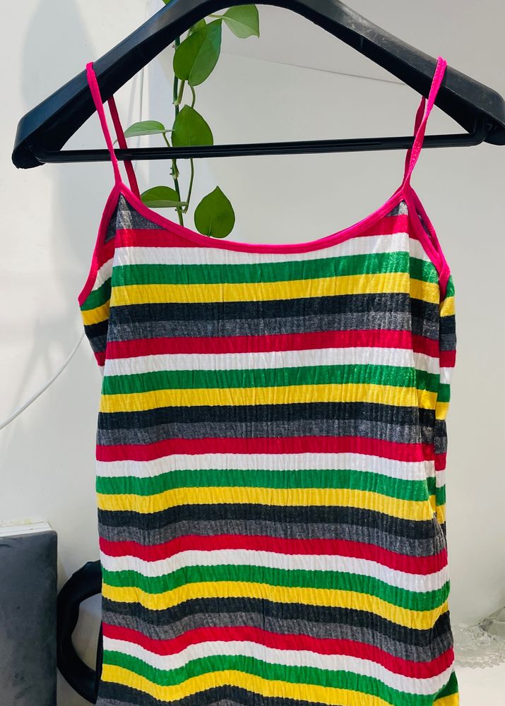 M/L | Multicoloured Spaghetti Camisole Top