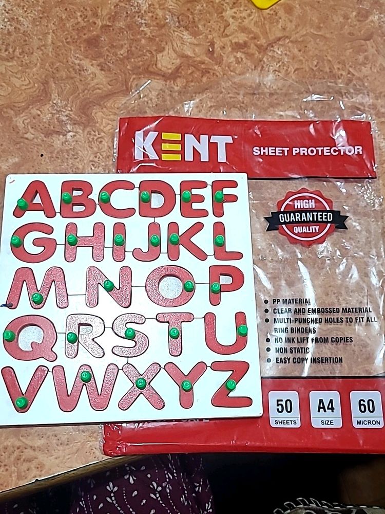 Kent Sheet Protector ABC Toy And Learner