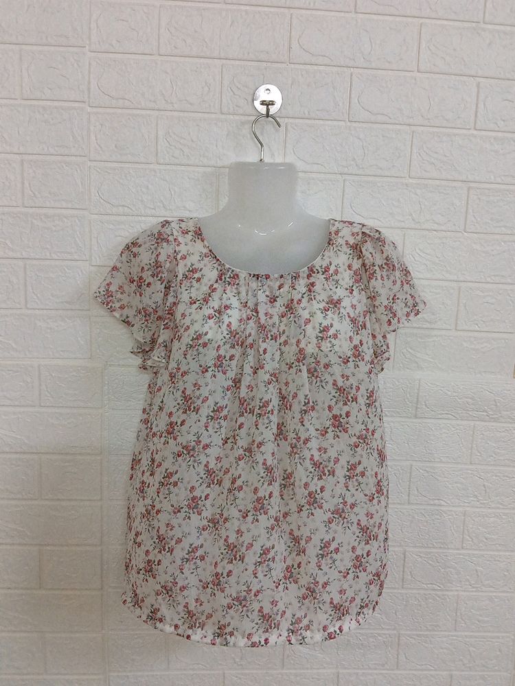 Flower Ruffle top