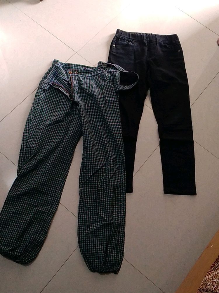 Two Comfortable Trousers Combo For Women